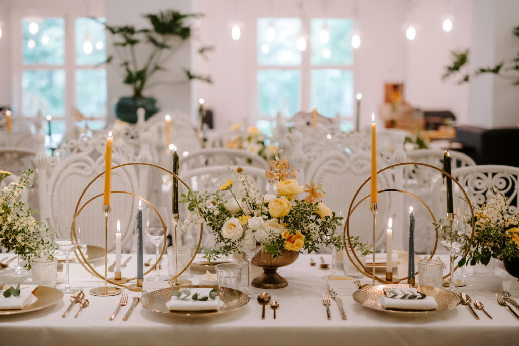 styled shoot singapore, styled shoot, the dempsey cookhouse and bar, luzerne global, lovera collections, years&co, pine on paper, bloomen, nataliewongphotography, zesty summer, table layout, wedding dinner table
