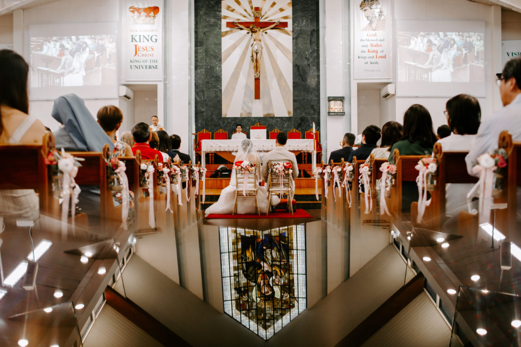 church wedding singapore, catholic church wedding singapore, catholic church wedding, thegownwarehouse, assemblesg, skinnybloom, female wedding photographer, nataliewongphotography, wedding photographer singapore, wedding photography singapore