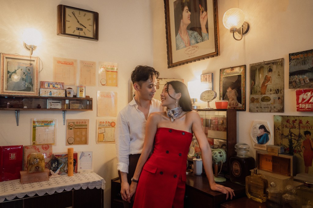 vintage prewedding photography singapore